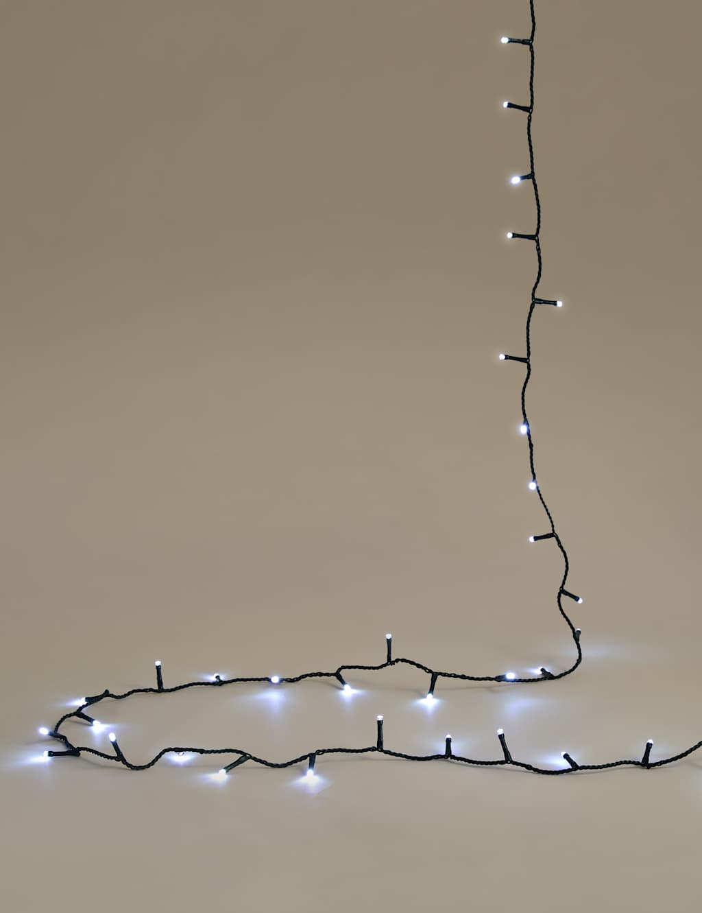 M&S 300 Bright White LED Mains Lights White