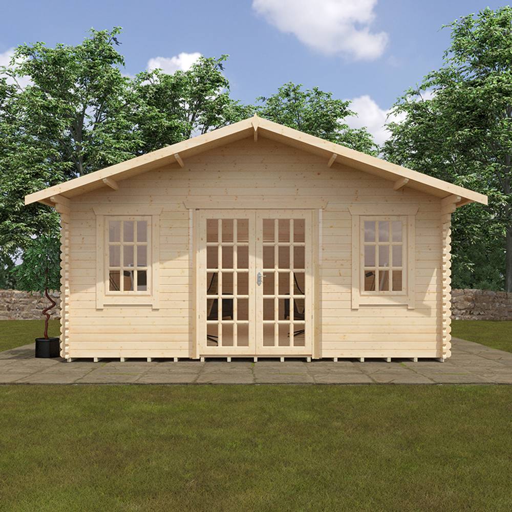 Buttercup Farm 30x18 The Kensington 44mm Cabin - L915 x W535 x H313.9 cm in Natural 2