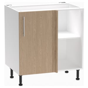 Wickes Orlando Scandi Oak Corner Base Unit - 800mm