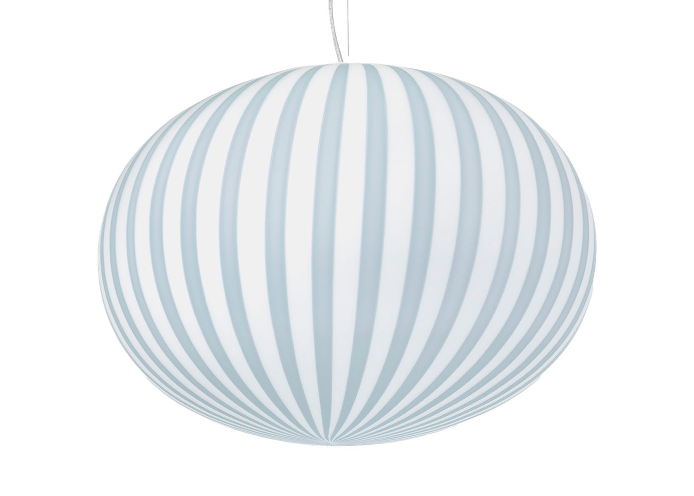 Established & Sons Filigrana S4 Ellipse Pendant Light White/Blue