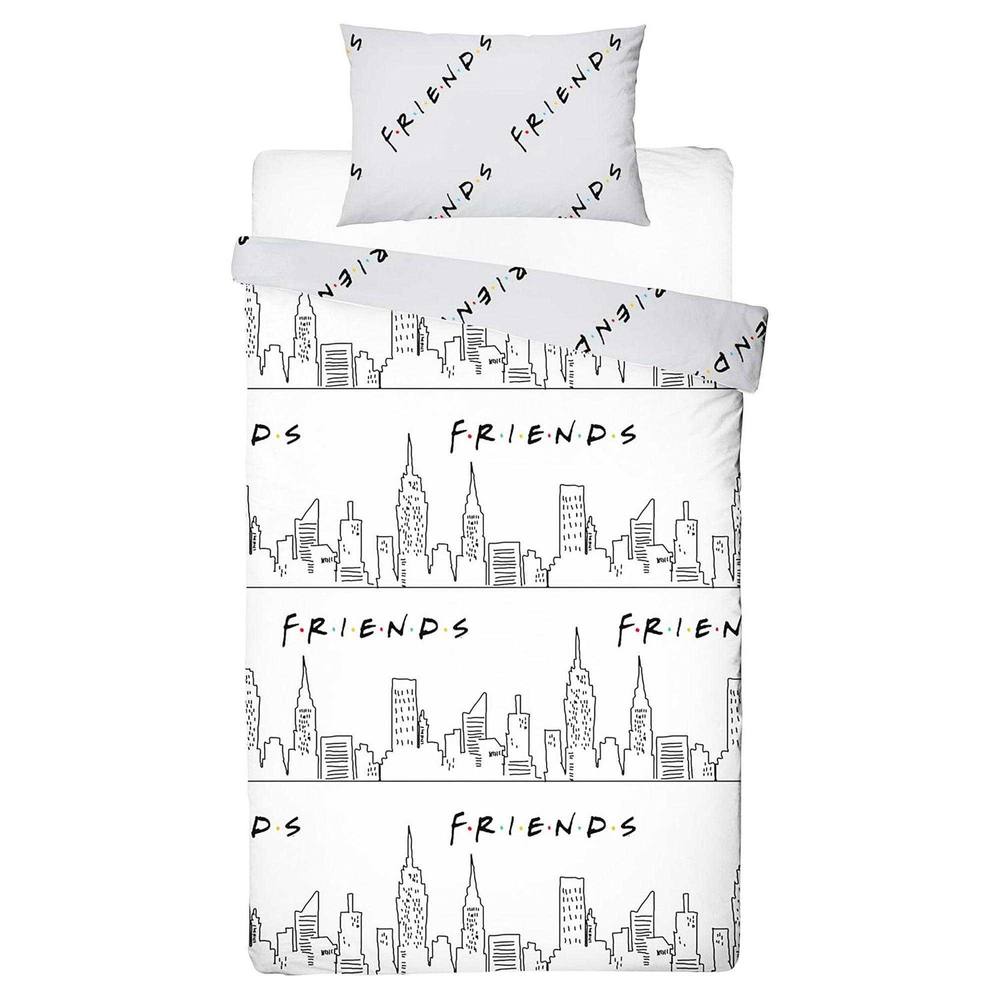 Friends NYC Reversible Duvet Set in White
