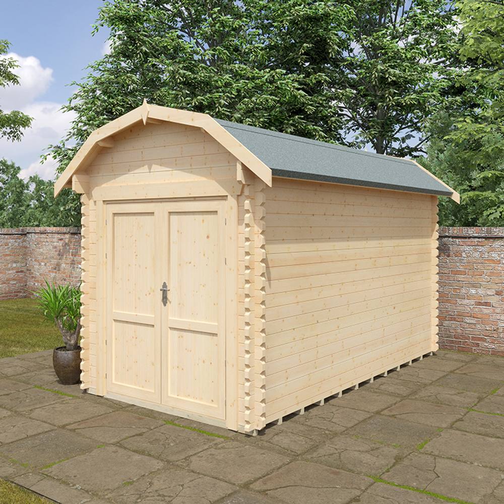Buttercup Farm 14x8 The Aldford Barn 28mm Cabin - L415 x W235 x H277.6 cm in Natural 5