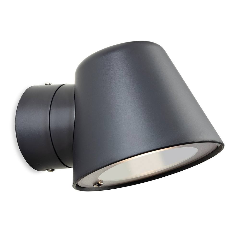 Netlighting Cliff Resin Wall Light Graphite IP44 in Grey