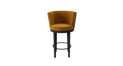 Margaux Bar Stool in Mango Brushed Linen Cotton - sofa.com