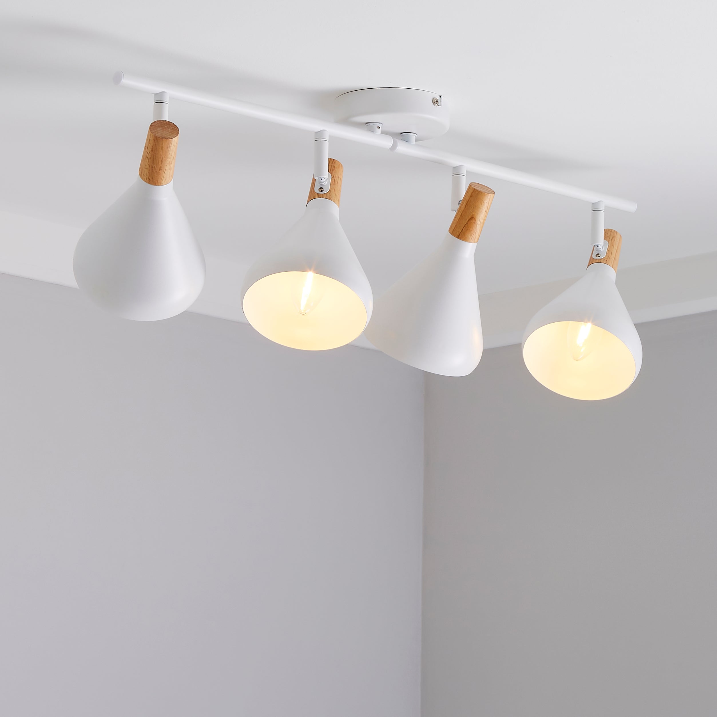 Wolston 4 Light Spotlight Bar White