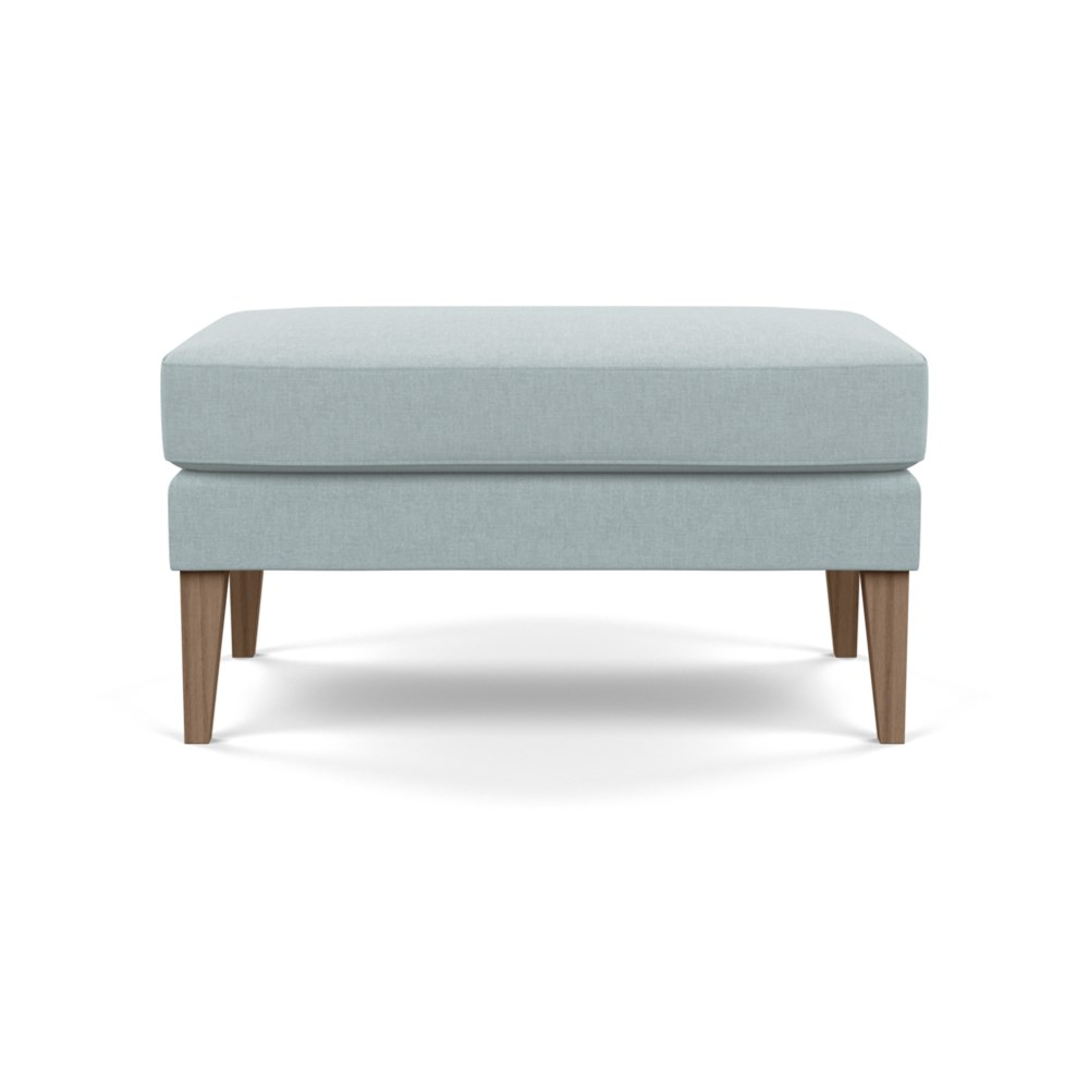 Heal's Richmond Ottoman Brushed Cotton Mist Tinted Ash Feet