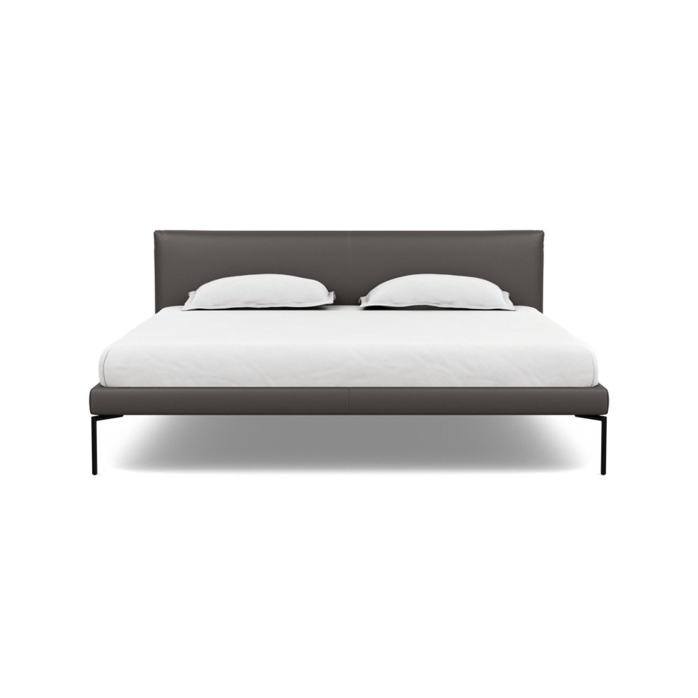 Heal's Matera Bedstead Super King Leather Hide Grey 7177