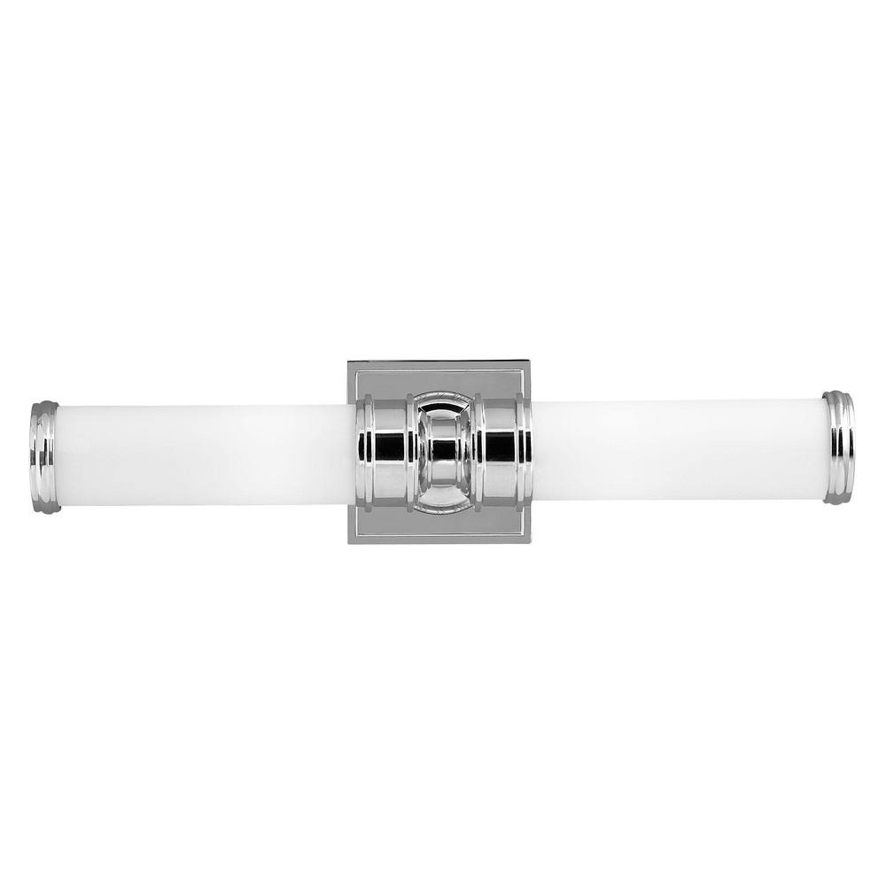 Netlighting Payne 2 Light Indoor Wall Light Polished Chrome IP44 G9 in Grey