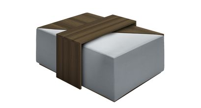 Astaire Modular Coffee Table Set Footstool in Sealion Smart Cotton - sofa.com