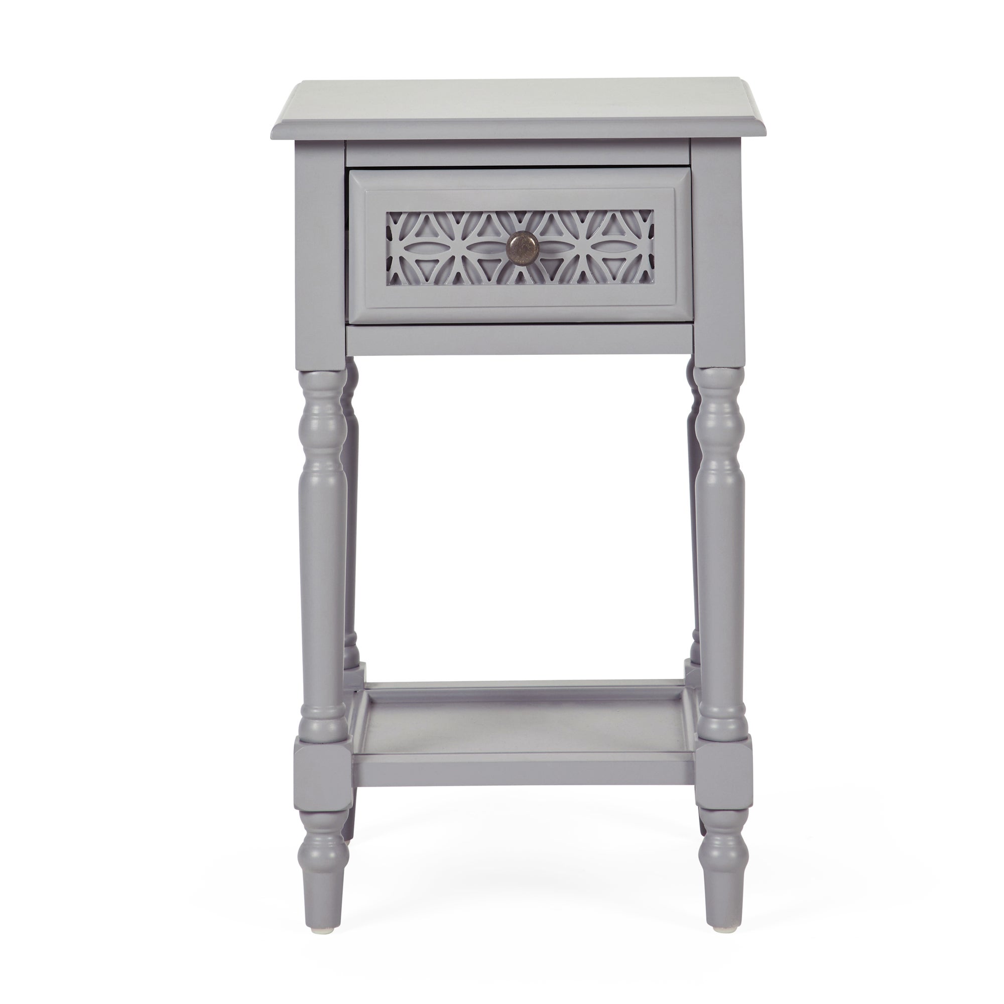 Carys 1 Drawer Bedside Table Grey