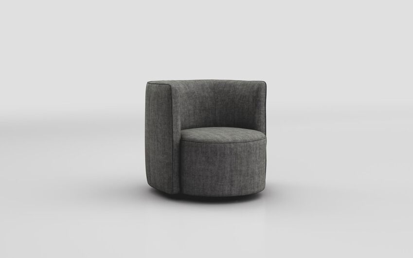 Black Fabric Cotignola Armchair
