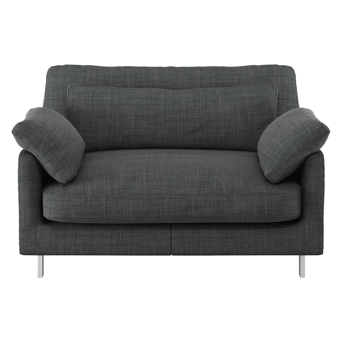 Habitat Cuscino Fabric Cuddle Chair - Charcoal