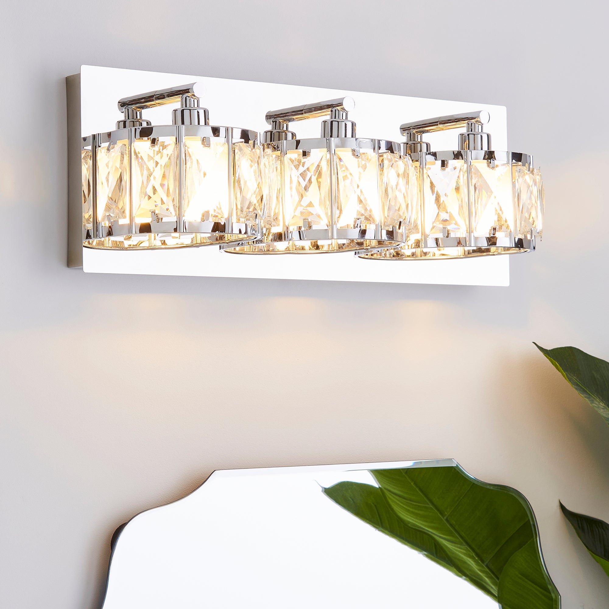 Kylie Bathroom 3 Light Wall Light Chrome