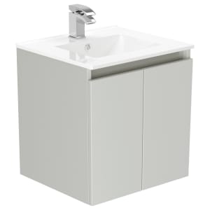 Newland Pearl Basin Suspended Double Door Unit - 500mm