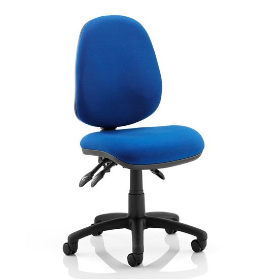 Luna III Office Chair In Blue With No Arms