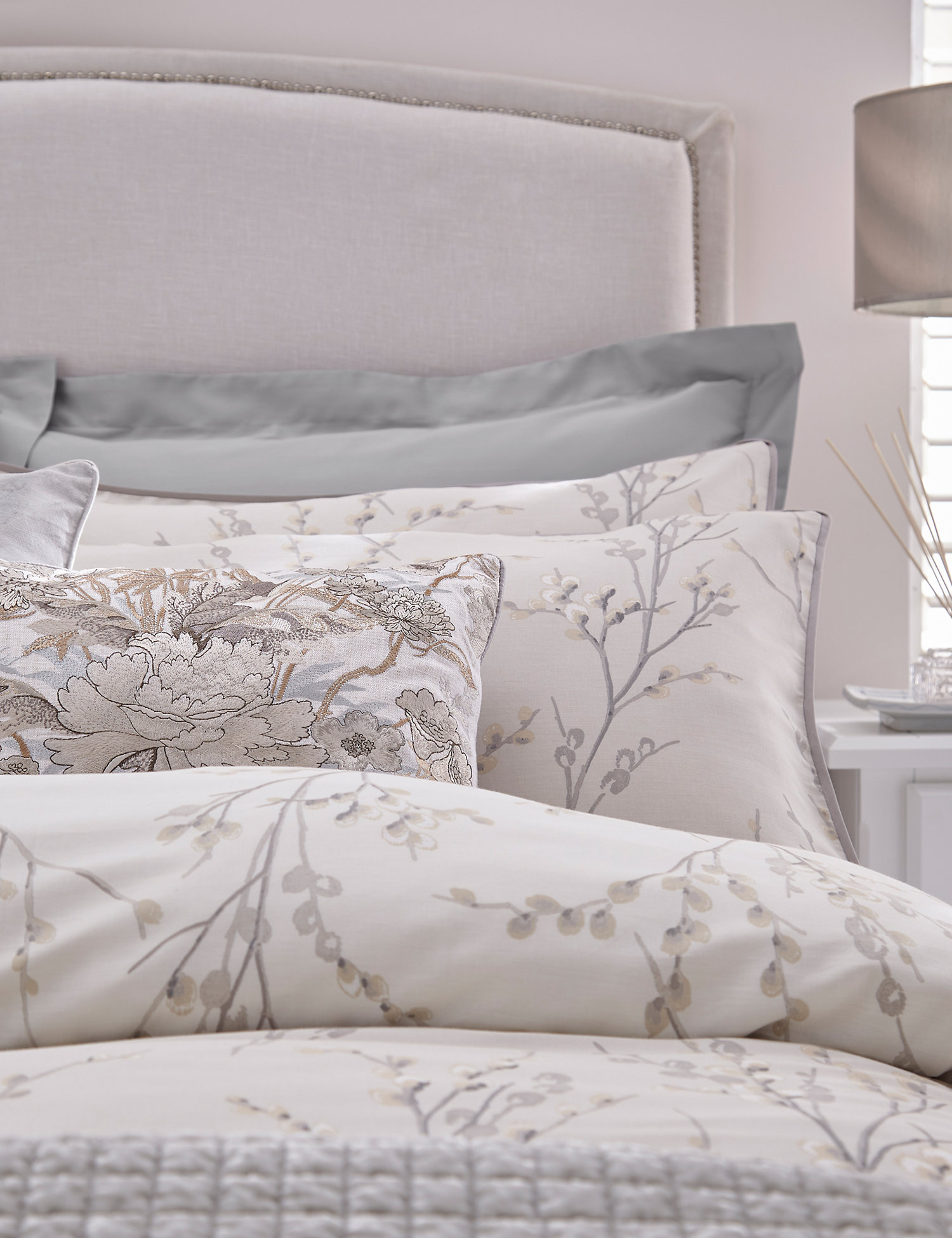 M&S Laura Ashley 2 Pack Pure Cotton Pussy Willow Pillowcases