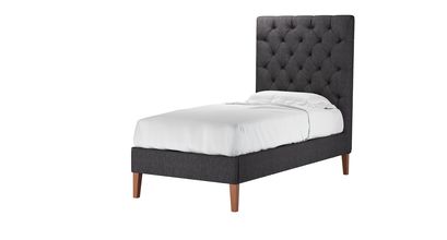 Rosalie 150cm Single Bed in Cadet Soft Chenille - sofa.com
