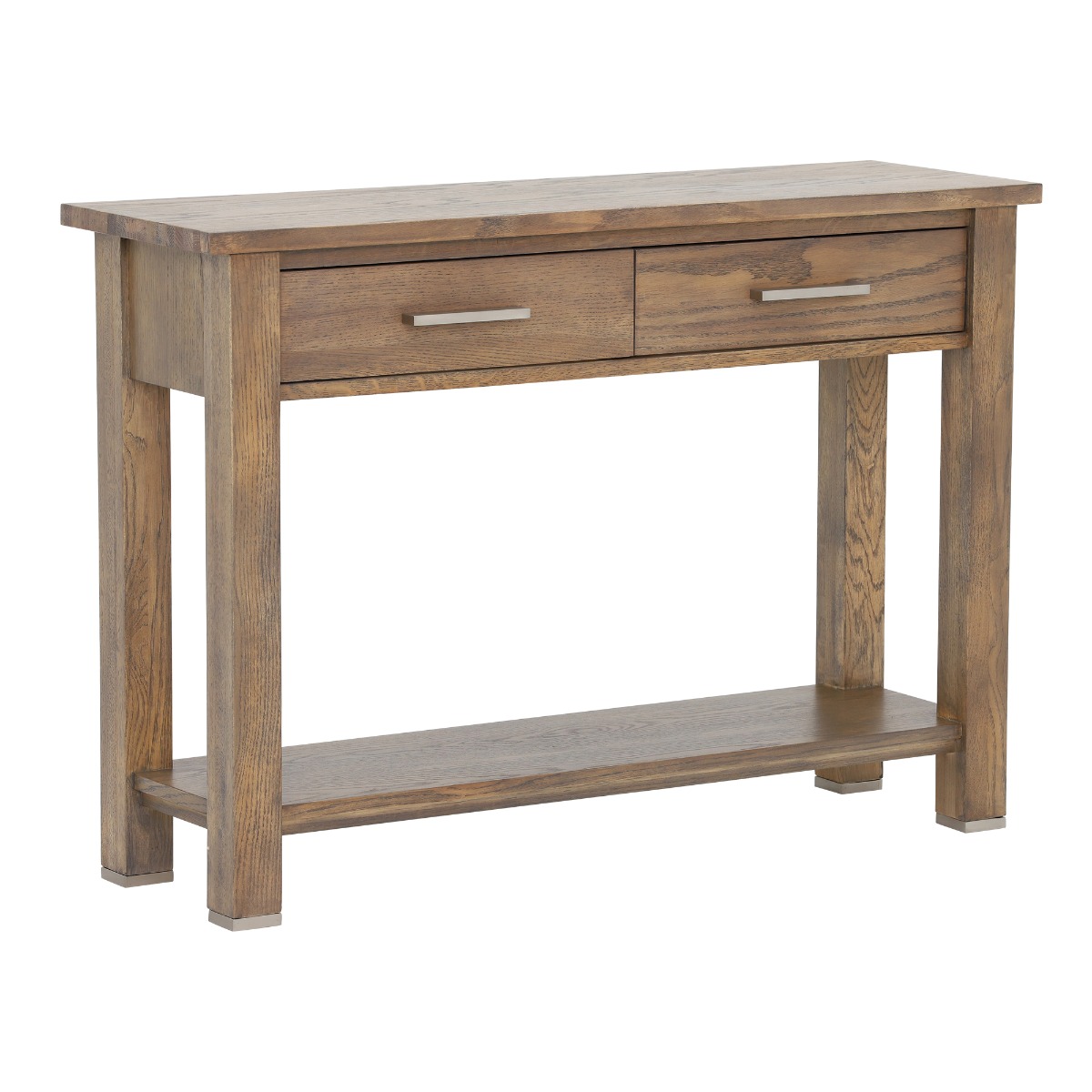 Ibex Console Table, Burnt Oak