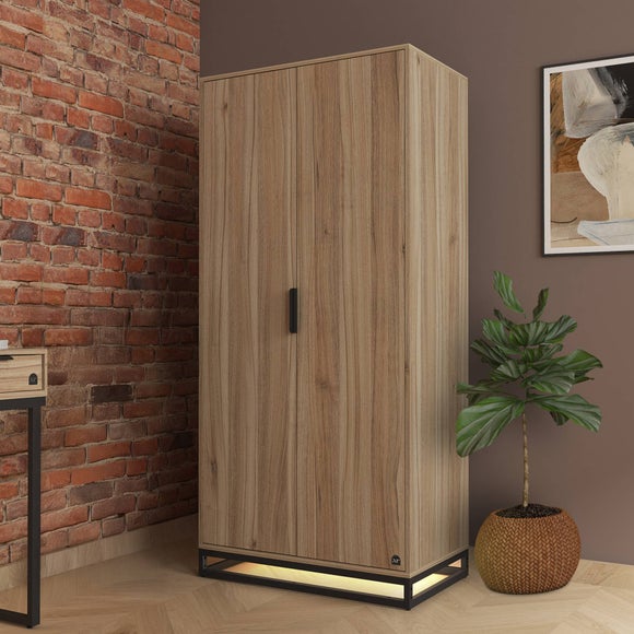 XR Living Denver 2 Door Wardrobe with App Controlled LED Lights