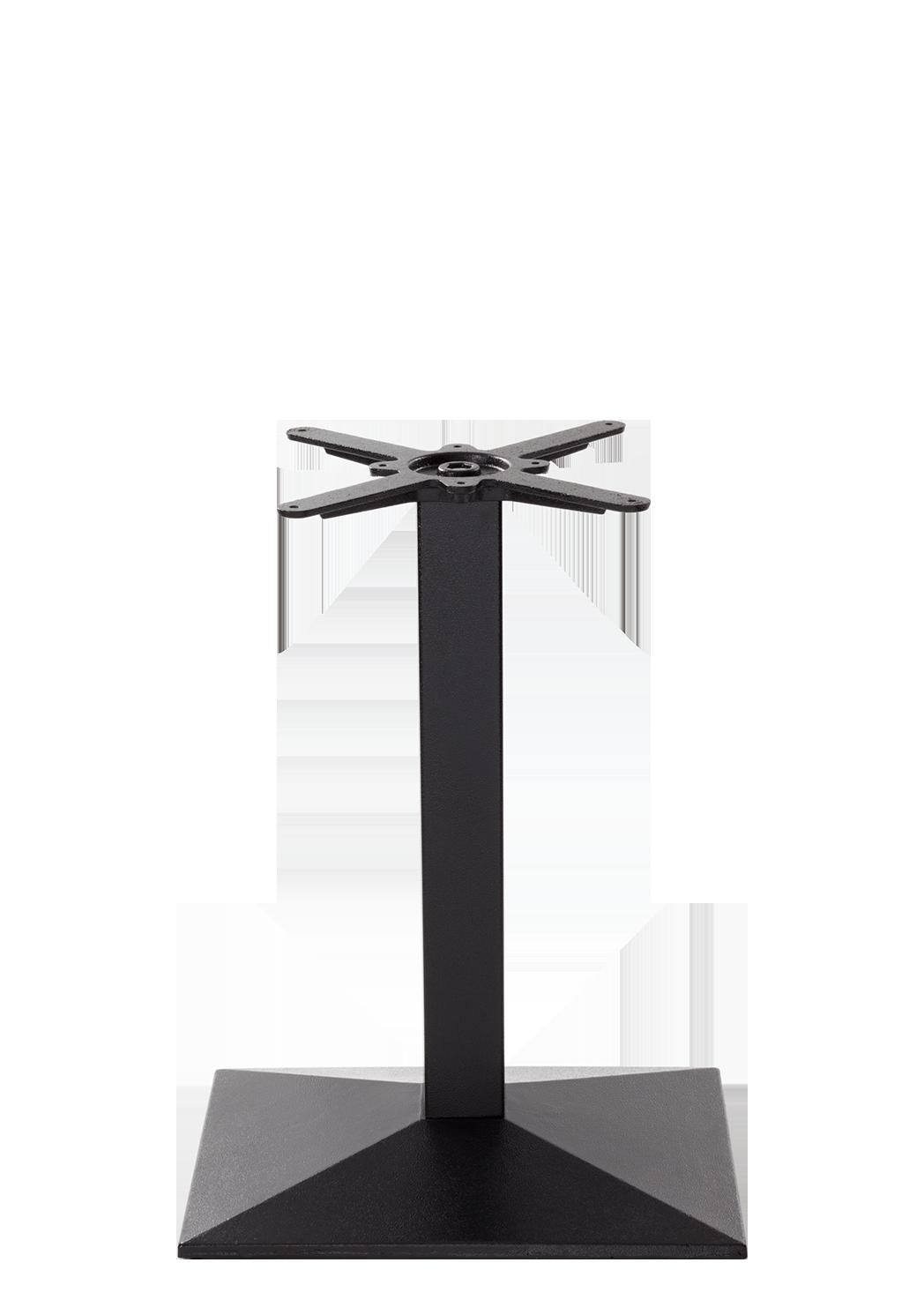 netfurniture Black Cast Iron Pyramid Table Base Single Pedestal - Height - 730 mm