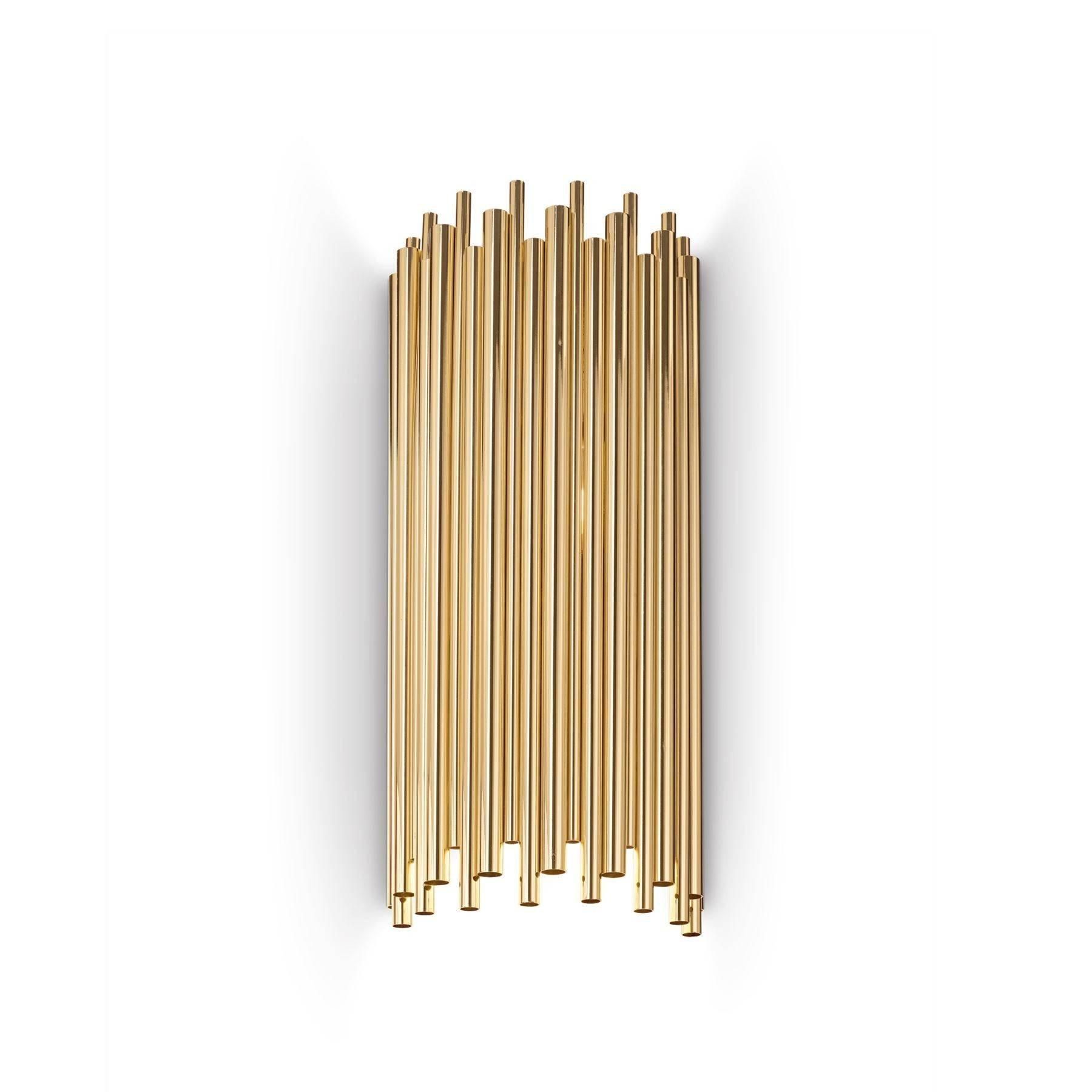 Netlighting Pan 2 Light Wall Light Gold