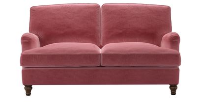 Bluebell 2 Seat Sofa Bed in Dusty Rose Cotton Matt Velvet - sofa.com