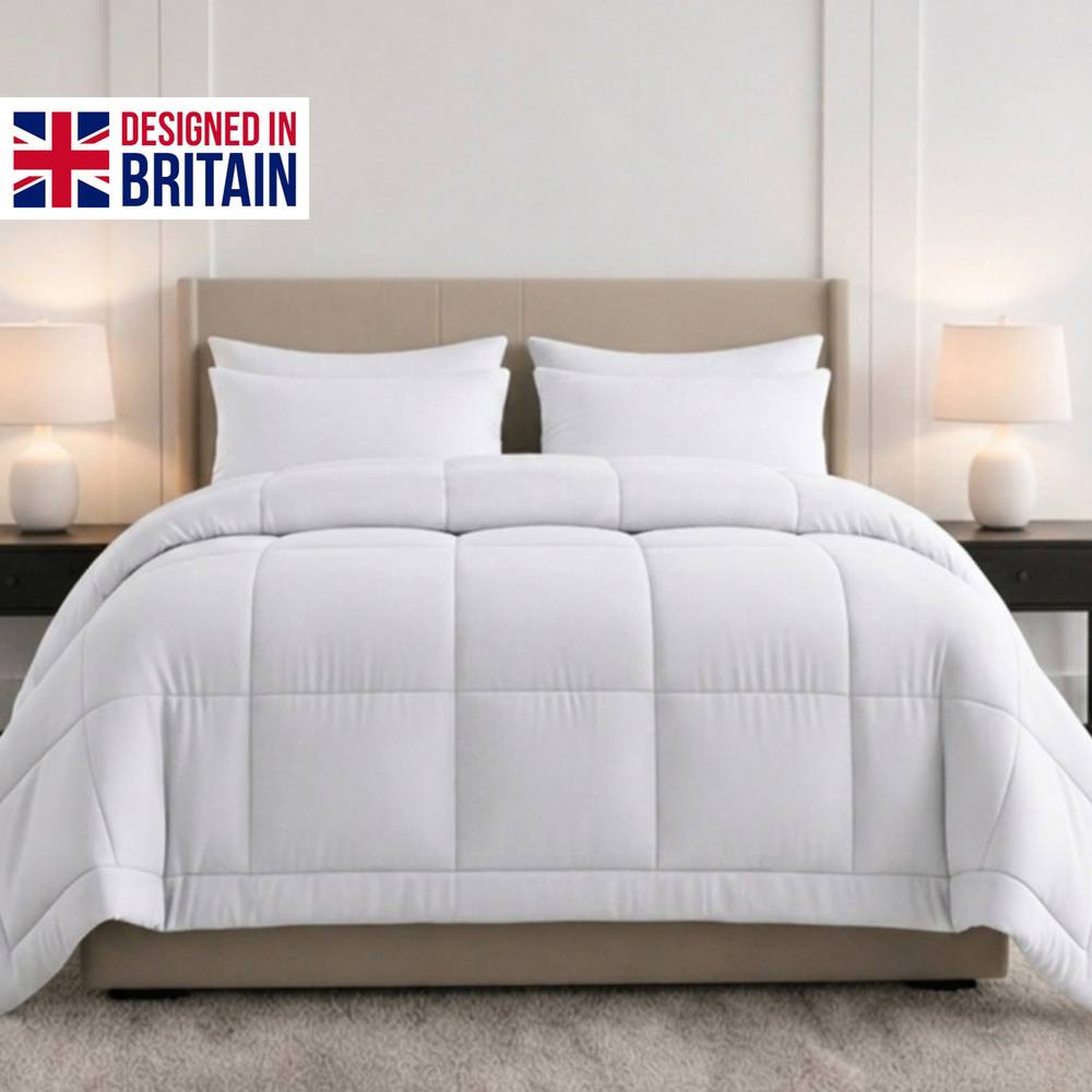 Pamposh Hotel Quality 10.5 Tog Duvet Quilt King Size Anti Allergy Duvet in White