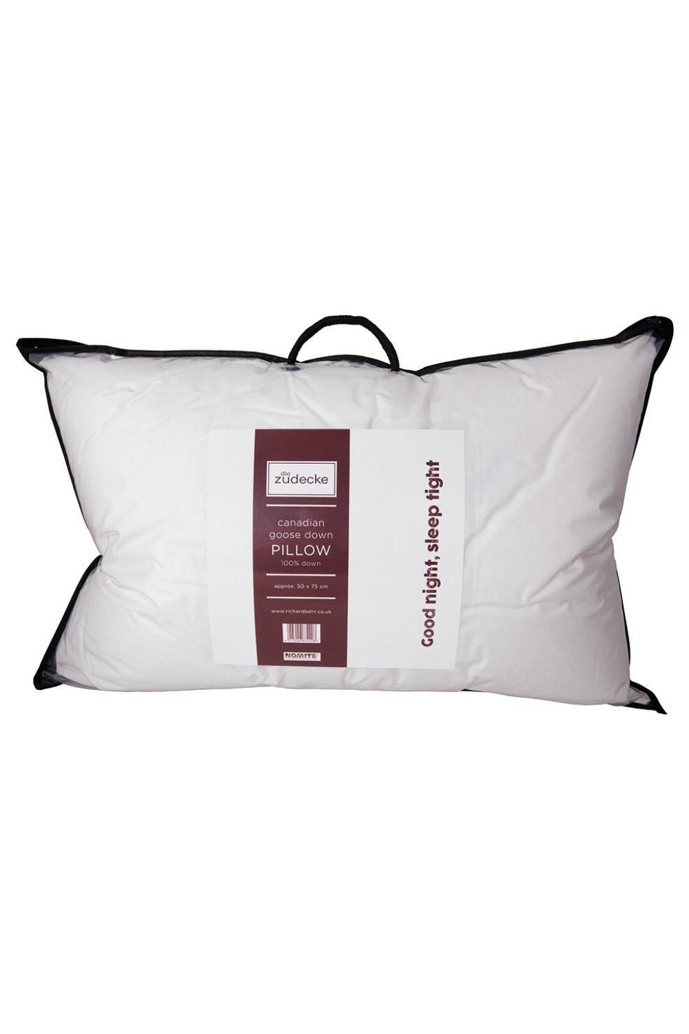 die zudecke Canadian Goose Down Pillow in White