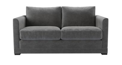 Aissa 2 Seat Sofabed in Earl Grey Smart Velvet - sofa.com