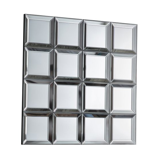 Brockham Square Wall Bedroom Mirror In Silver