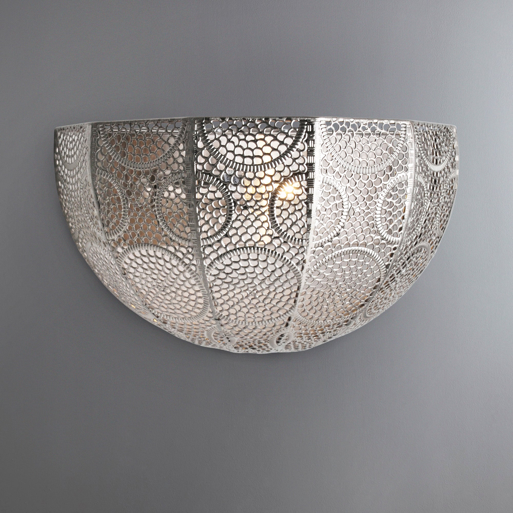 Manila Chrome Wall Light Silver