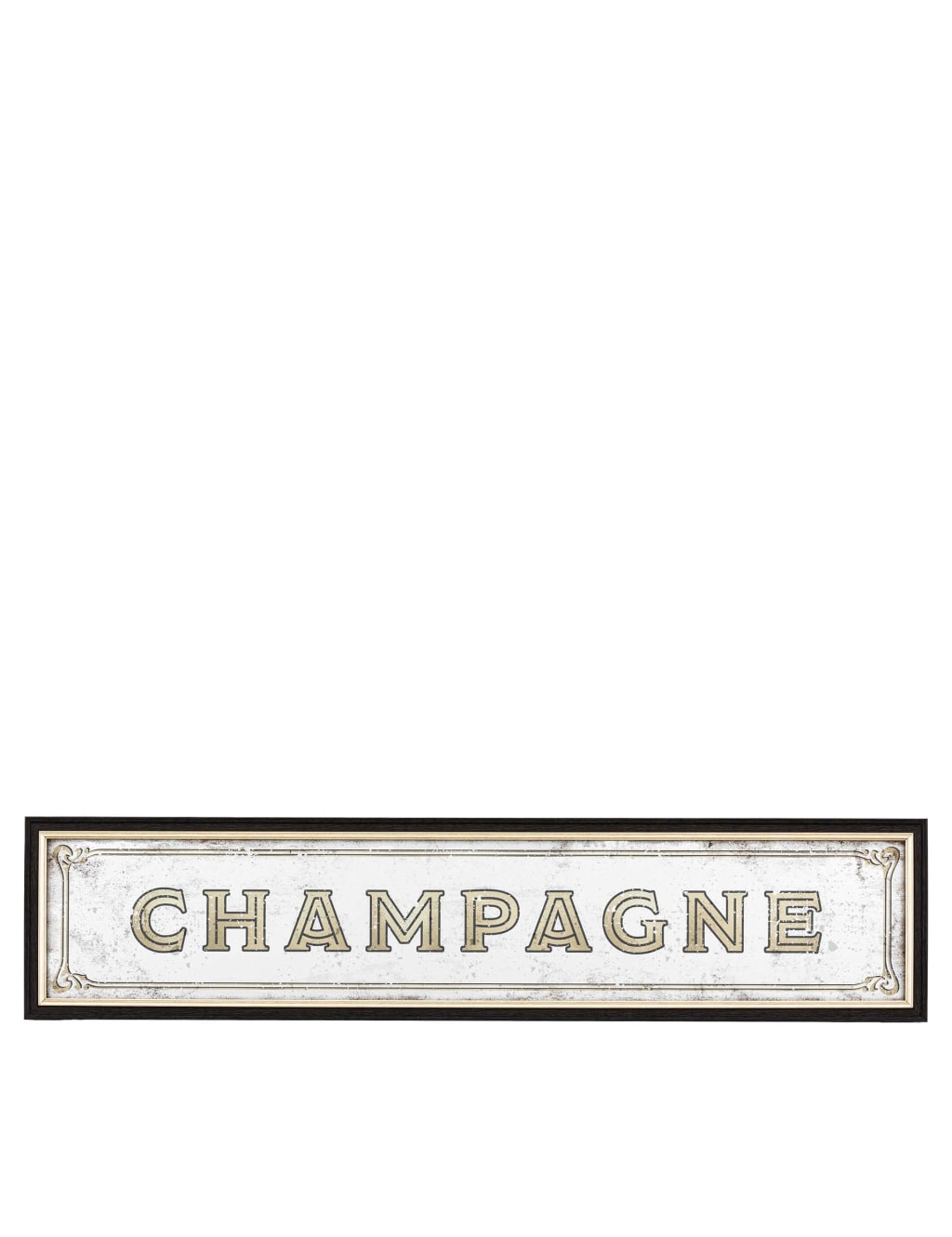 Gallery Direct Champagne Extra Large Rectangular Mirror Brown