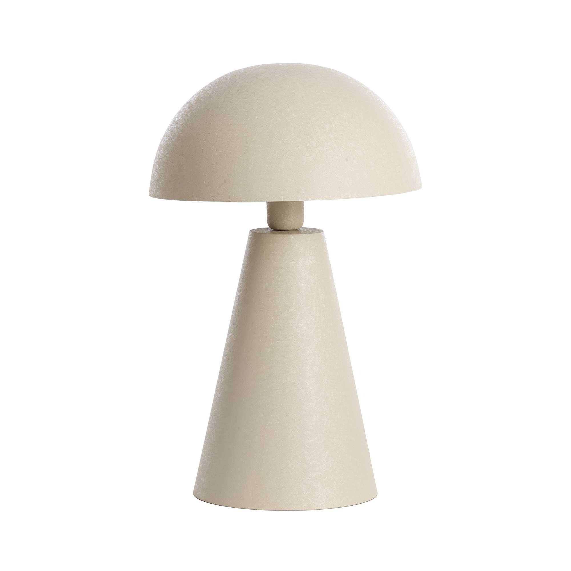 Cream Mushroom Lamp Metal | Barker & Stonehouse