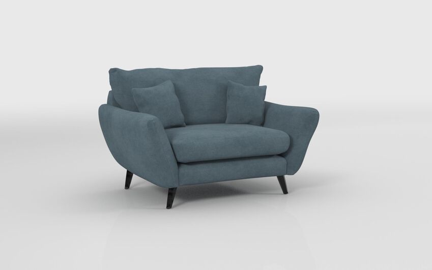 Blue Fabric Edale Snuggle Chair