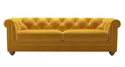 Patrick 3 Seat Sofabed in Butterscotch Cotton Matt Velvet - sofa.com