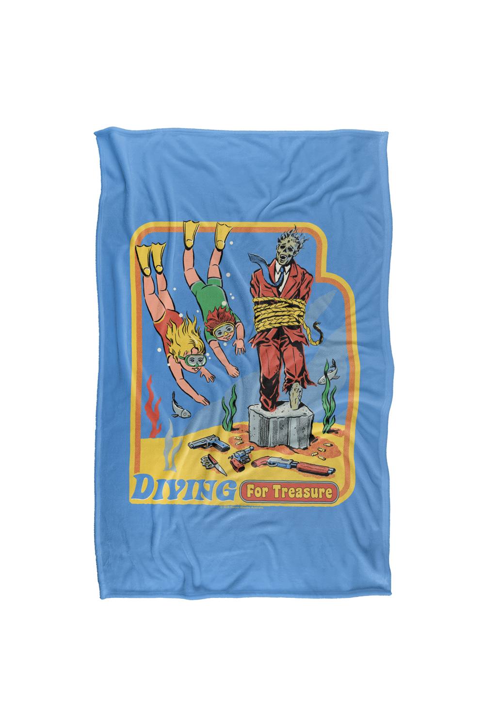 Steven Rhodes Diving For Treasure Silky Touch Super Soft Throw Blanket