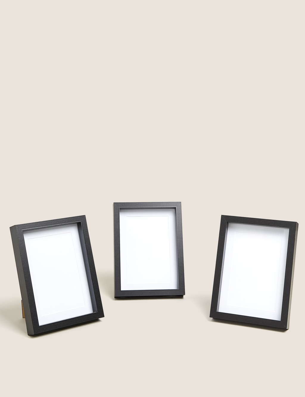 M&S Set of 3 Photo Frames 5x7 inch Black