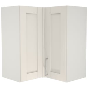 Wickes Ohio Porcelain L-Shape Corner Wall Unit - 625mm