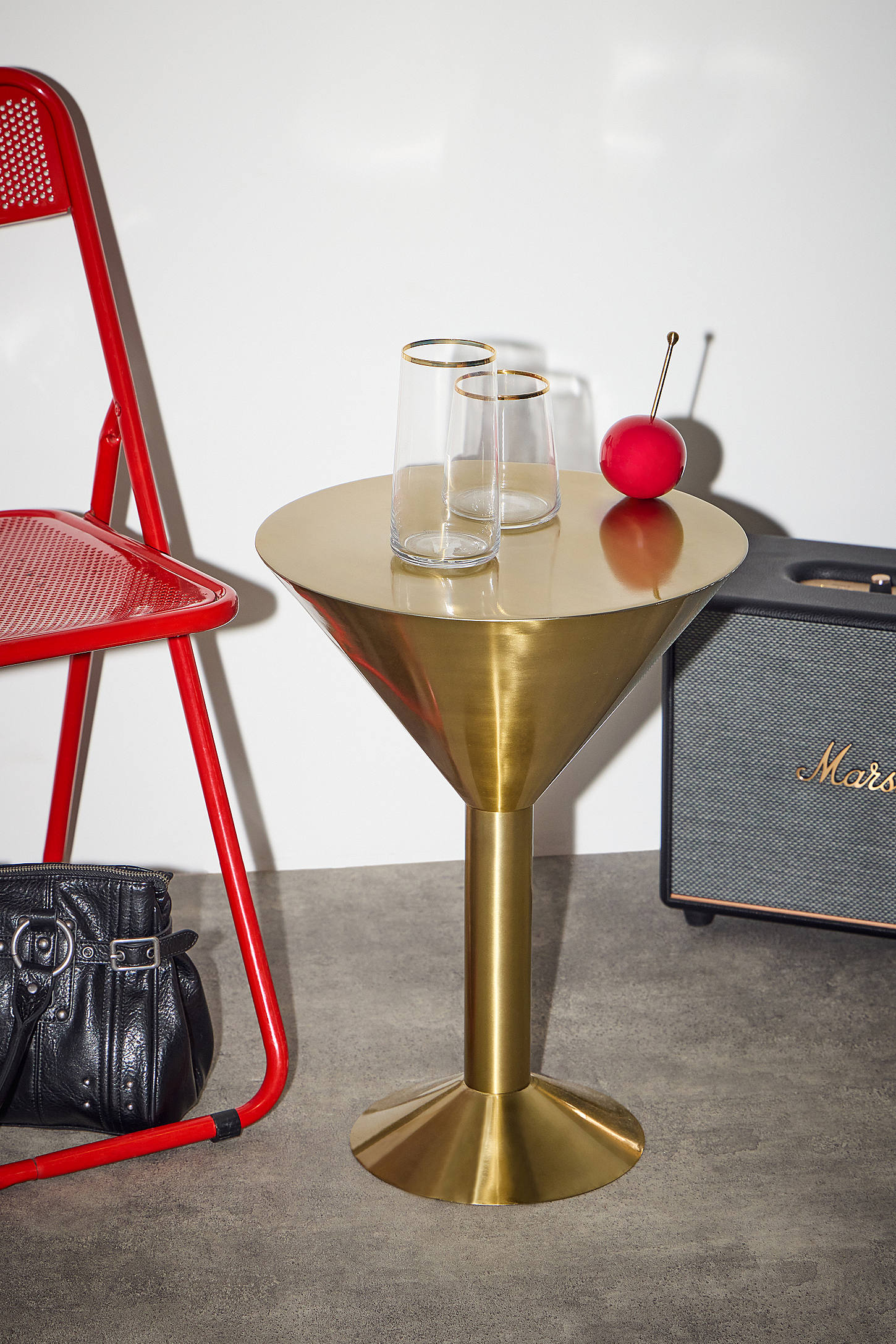 Martini Side Table - Gold
