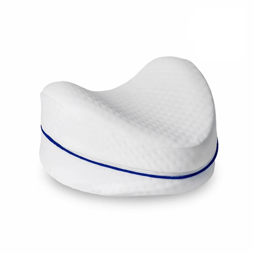 Nordara Memory Foam Leg Pillow Orthopedic Knee Pillow in White