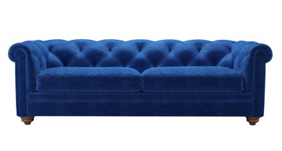 Patrick 3 Seat Sofabed in Cobalt Smart Velvet - sofa.com