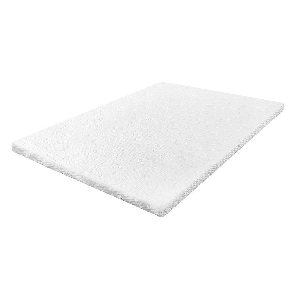 Nordara 5cm 2-Layer Bamboo Cooling Memory Foam Mattress Topper Small Double in White