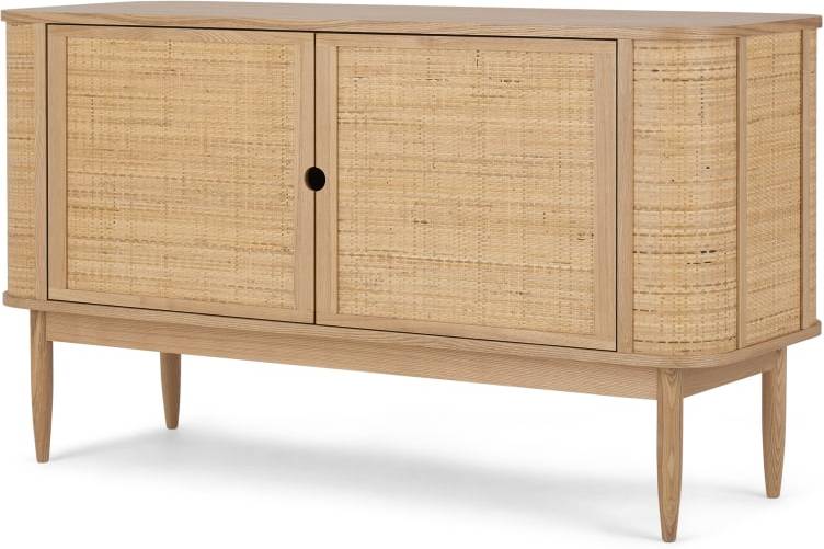 Liana Woven Front Sideboard, Ash & Rattan
