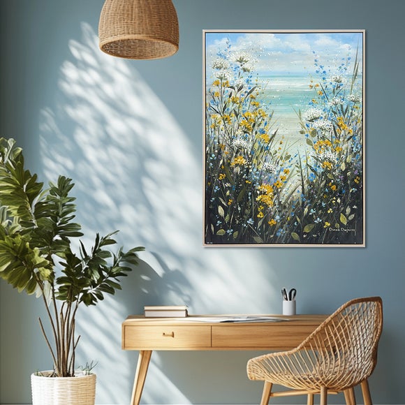 Coastal Breeze I by Diane Demirci Framed Canvas