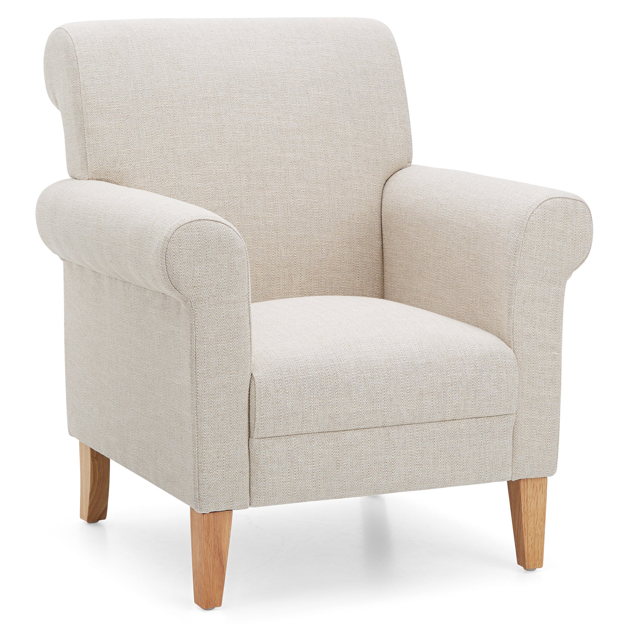 Valencia Herringbone Armchair Natural