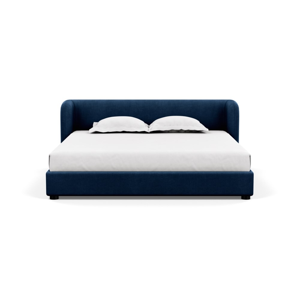 Heal's Group Bed Super King Capelo Linen-Cotton Ink Spot
