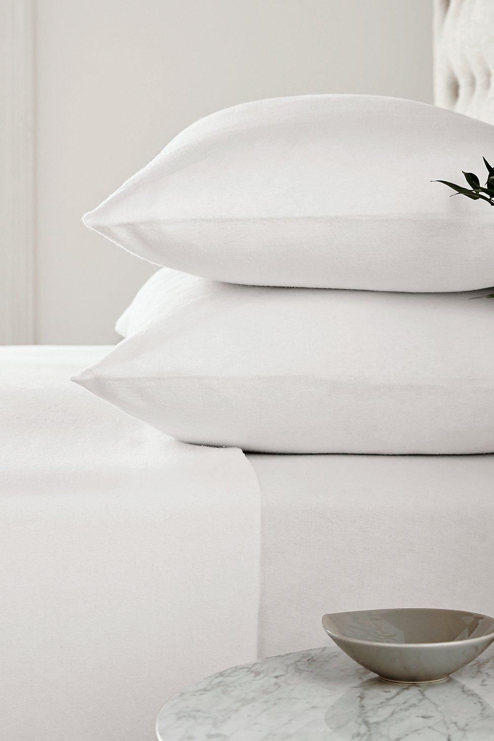 Helena Springfield 'Hs Brushed Cotton' Standard Pillowcase Pair in White 2