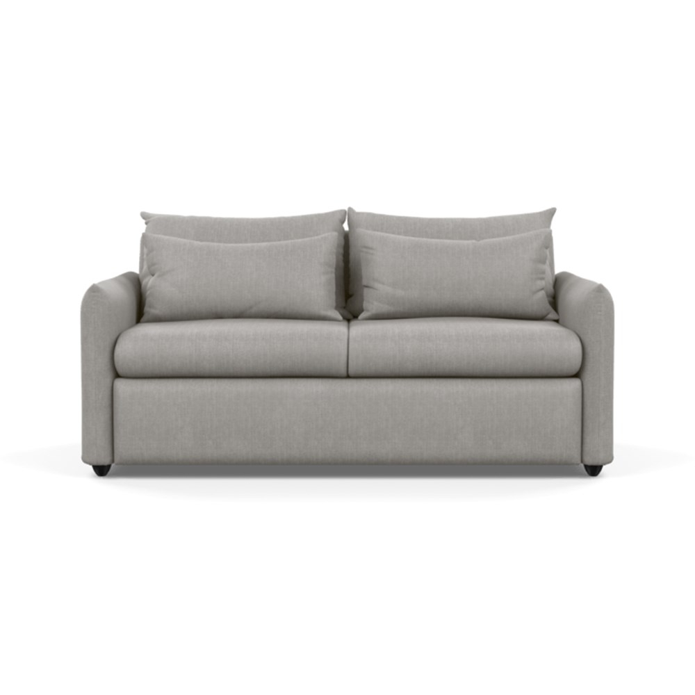 Heal's Pillow Sofa Bed Texture Pale Grey Black Feet