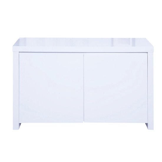 Curio Modern Sideboard In White High Gloss With 2 Doors