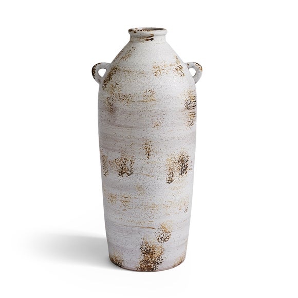 Tall Stone Bottle Vase with Handles 3